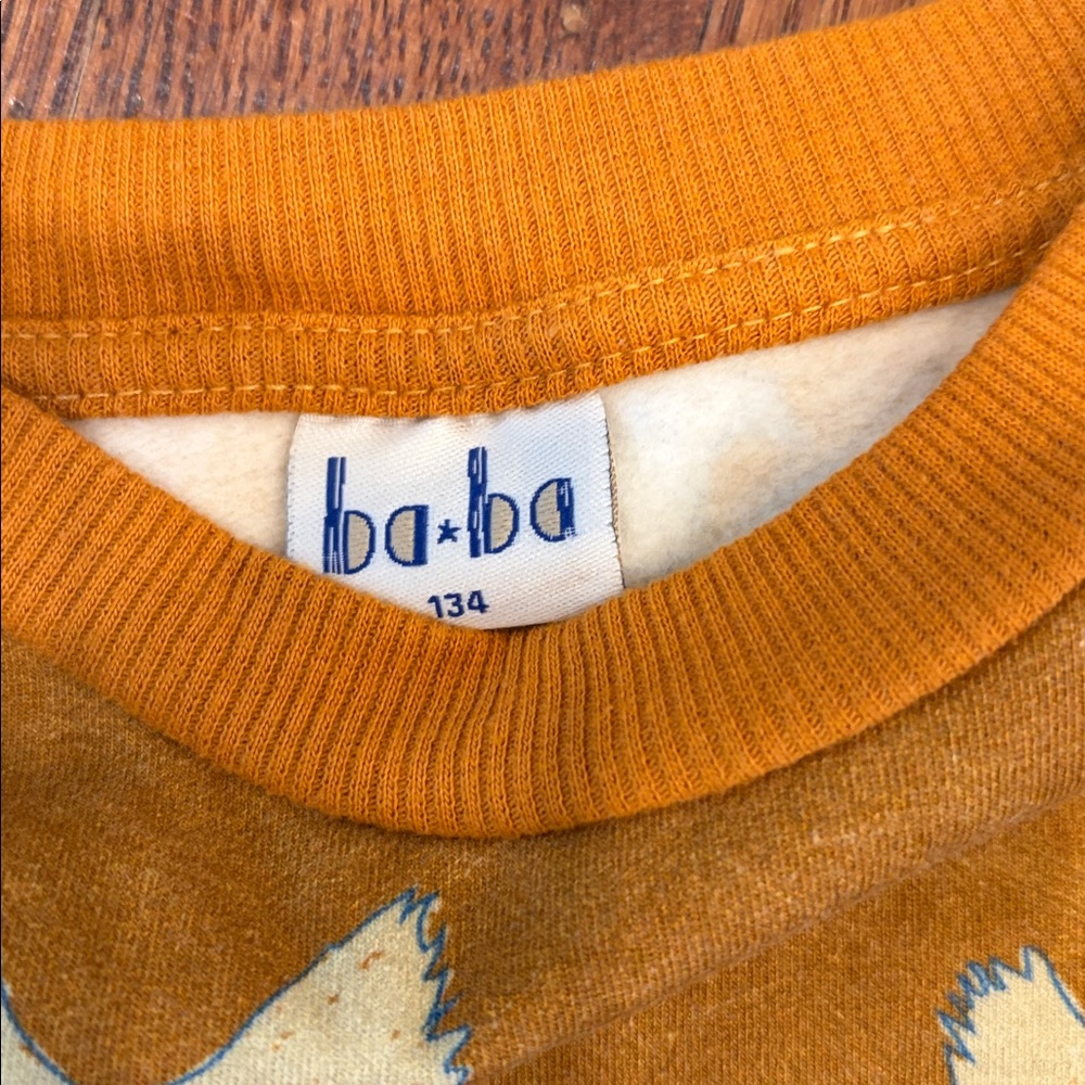Whoopi Ba Ba Kids Long Sleeve Fleece Pullover With Bird Print - Picture 4 of 4